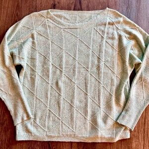 Women's Lightweight Crew Neck Pullover Sweater - Green - XL